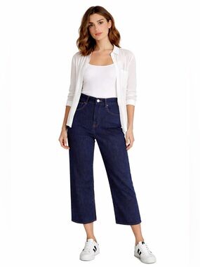 3x1 Kelly Paperbag Waist Jeans Dark Wash Crop
Wide Leg 25